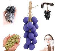 Grape Soap On A Rope,Grape Cluster Soap,Handcrafted G rapes Soape On A Ropes Bunch Shaped,Advanced Handmade Soa p,Washing Hands and Fresh Air,Home Decor Gift Choice