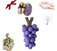 Grape Soap on a Rope, Grape Cluster Soap, Handcrafted Grapes Soaps, Advanced Handmade Soaps, for Face, Body and Hands, Cleansing Moisturizing Skin Care, with Gift Box (20pcs,C)