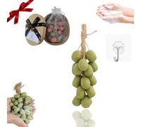 Grape Soap on a Rope, Grape Cluster Soap, Handcrafted Grapes Soaps, Advanced Handmade Soaps, for Face, Body and Hands, Cleansing Moisturizing Skin Care, with Gift Box (20pcs,A)