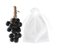 Grape Soap on a Rope, Grape Cluster Soap, Handmade grapes shaped soap, Natural Cold Process Artisan soaps for Face, Body Shower & Hands, Decorative Soaps Bars for Holiday Gifts (20, Black)