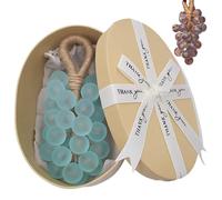 Grape Soap On A Rope, Grape Soap, 25 Pieces, Handmade Aromatic Bar Decorative for Washing Hands and Bath (Blue (Mint scent))