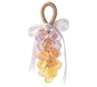 Grape Soap on a Rope, Grape Soap on a Rope - 25-Piece Diamond Cut Decorative for Hand Washing, Shower & Home Decor (Purple, Orange, Yellow)