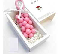 Grape Soap on a Rope, Handcrafted Grape Soaps, 2026 New Lasting Fragrance DIY Soap on a Rope Birthday Gift for Women and Men Exquisite Box Containing Storage Bag Valentines Gifts for Her (Pink)