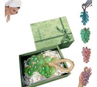 Grape Soap on a Rope, Handmade Cold Process Grape Cluster Soap Bar, Long-Lasting Fragrance for Hand Wash and Bath, Natural Decorative Gift for Men and Women (Green)