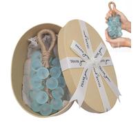 Grape Soap On a Rope, Handmade Crystal Grape Cluster Shaped Soap for Washing Hands and Fresh, Natural Cold Process Artisan Soaps, Exquisite Decorative Gift for Bath & Kitchen