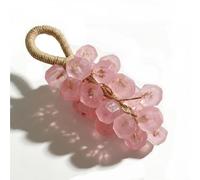 Grape Soap on a Rope,Handmade Crystal Grape Soap Decorative Hanging Bath Soap with Lasting Fragrance, for Shower, Bathroom & Kitchen Decor(Peach1)
