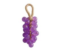 Grape Soap on a Rope, Handmade Crystal Grape Soaps, Gentle Cleansing Soap, Fresh Air, Lasting Fragrance, Decorative for Washing Hands and Bath, for Men and Women (1, Dark Purple)