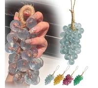 Grape Soap on a Rope, Handmade Decorative Soaps Bars, Natural Cold Process Artisan Soaps, Lasting Fragrance Christmas Birthday Gift (blue)