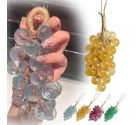 Grape Soap on a Rope, Handmade Decorative Soaps Bars, Natural Cold Process Artisan Soaps, Lasting Fragrance Christmas Birthday Gift (yellow)