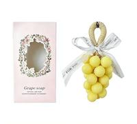 Grape Soap on a Rope, Handmade Grape Cluster Shaped Hand Soap, Aromatic Decorative Fruit Soaps Bar for Washing Hand Bath Home,Practical Gift for Home Decor Enthusiasts and Travel Use