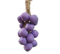 Grape Soap on a Rope, Handmade Grape Cluster Soap Bar, Natural Cold Process Artisan Soaps for Hand Wash, Bath & Shower, Decorative Gift Soaps for Men & Women (1, Purple)