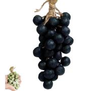 Grape Soap on a Rope,Handmade Grape Cluster Soap Bar, Natural Cold Process Moisturising Scented Soaps for Face, Body & Hands, Unique Gift for Men & Women (1, Black 40)