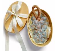 Grape Soap On A Rope, Handmade Grape Cluster Soap, Natural Cold Process Artisan Soaps for Hand Face (Blue,Gift box)