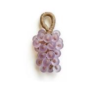 Grape Soap on a Rope - Handmade Grape Soap for Shower & Bath, Gentle Cleansing, Nourishing Plant Oils, Convenient Hanging Cord (1, Purple)