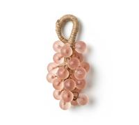 Grape Soap on a Rope - Handmade Grape Soap for Shower & Bath, Gentle Cleansing, Nourishing Plant Oils, Convenient Hanging Cord (1, Pink)