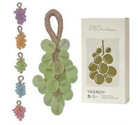 Grape Soap on a Rope Handmade Grapes Cluster Shaped Soaps with Gift Box Natural Cold Process Artisan Soaps Natural Grape Extract (green)