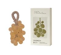 Grape Soap on a Rope Handmade Grapes Cluster Shaped Soaps with Gift Box Natural Process Artisan Soaps Cold (yellow)