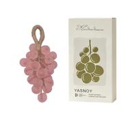 Grape Soap on a Rope Handmade Grapes Cluster Shaped Soaps with Gift Box Process Artisan Soaps Cold Natural