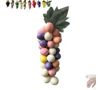 Grape Soap on a Rope, Handmade Grapes-Shaped Soaps,for Face, Body Shower & Hands, Decorative Soap Bars, Exquisite Home Decor and Gift Choice (Mixed color (42Grapes))