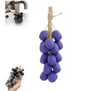 Grape Soap on a Rope,Handmade Natural Grape Bunch Soap,Body Shower & Hands Grapes Shaped Soaps,Decorative Soaps Home Decor Gift for Women Men