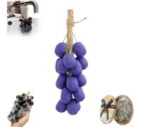 Grape Soap on a Rope,Handmade Natural Grape Bunch Soap,Body Shower & Hands Grapes Shaped Soaps,Decorative Soaps Home Decor Gift for Women Men