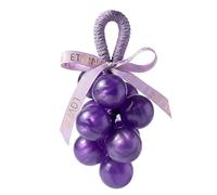 Grape Soap on a Rope, Handmade Purple Grapes Cluster Shaped Bar, Decorative Artisan Soap for Guest Bathroom Decor, Scented Air Freshener, Unique Gift for Bridal Shower