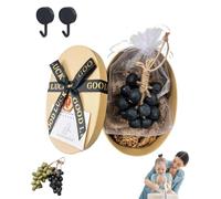 Grape Soap on a Rope - New Upgrades Grapes Fruit Hand Soap, Grapes Soaps for Hands, Face & Body, 20/40 PCS Grape Cluster Soaps on a Rope for Kitchens or Bathrooms Faucet Decorative (20, black)