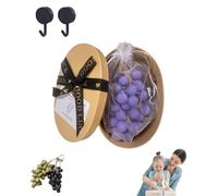 Grape Soap on a Rope - New Upgrades Grapes Fruit Hand Soap, Grapes Soaps for Hands, Face & Body, 20/40 PCS Grape Cluster Soaps on a Rope for Kitchens or Bathrooms Faucet Decorative (40, purple)