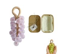 Grape Soap on a Rope, Personalized Original Handmade Crystal Gr pe So p, for Hand Washing, Air Freshening, Or Decoration