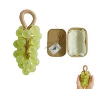 Grape Soap on a Rope, Personalized Original Handmade Crystal Gr pe So p, for Hand Washing, Air Freshening, Or Decoration