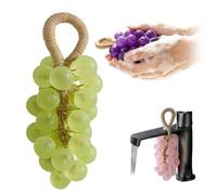Grape Soap on a Rope, Personalized Original Handmade Crystal Grape Soap 2026 New Unique Decorative Bathsoap Cluster Hand Soap Washing Hands and Fresh Air Scented Gift for Bathroom (Green tea)