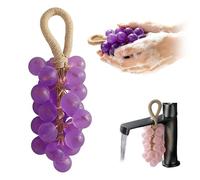 Grape Soap on a Rope, Personalized Original Handmade Crystal Grape Soap 2026 New Unique Decorative Bathsoap Cluster Hand Soap Washing Hands and Fresh Air Scented Gift for Bathroom (Lavender)