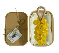 Grape Soap on a Rope with Long-Lasting Fragrance, Moisturising Bar Soap for Face, Hands & Body, Decorative Scented for Bathroom & Home