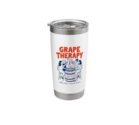 Grape Therapy Better Than Couch Session Barrel Art Stainless Steel Insulated Tumbler