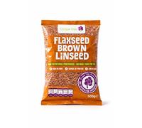 Grape Tree Brown Linseed 500g. Premium Quality Natural Seeds Ready To Eat. Whole Vegan Snacks. High in Fibre. Nutrient-Dense Seeds Perfect For Healthy baking 7 snacking. Vegan Flax Seeds.