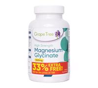 Grape Tree Magnesium Glycinate 1000mg Supplements 240 Vegan Tablets with 140mg of Elemental. High Strength Magnesium Supplements. Easy to Digest Tablets for Sleep and Energy.