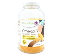 Grape Tree Omega 3 Fish Oil 1000mg 240 Softgels. 4 Month Supply. EPA & DHA Omega-3 Fatty Acids. Fish Oil Capsules Made in the UK. Gluten & Lactose Free