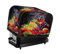 Grape Wine Glass Art Painting Toaster Cover 2 Slice Toaster Cover, Dust Cover Kitchen Small Appliance Cover
