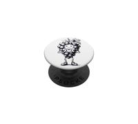 Grape with Heart Graphic Heart Symbol Pencil Drawing PopSockets Adhesive PopGrip