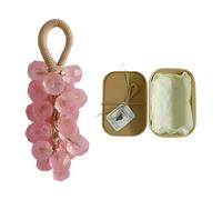 Grape Woven Rope Soap Lasting Fragrance Simulated Hanging Wash Soaps (Peach Gem)