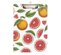 Grapefruit Fruits Clipboard Writing Boards A4 Standard Size Clip Boards with Low Profile Metal Clip for Nurses Teachers Coaches