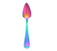 Grapefruit Spoon, Grapefruit Spoon - Stainless Steel Spoon with Teeth, Watermelon Spoon with Round Handle, Stainless Steel Fruit Scraper Spoon, Fruit Spoon, C