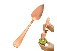 Grapefruit Spoon - Round Handle, Serrated Edge Kiwi Spoon, Serrated Spoons, Stainless Steel Dining Spoons | Kitchen Utensils With Non-Stick Plating For K
