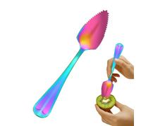 Grapefruit Spoon - Stainless Steel Fruit Spoon | Serrated Edge, Yogurt Scooping Utensil, Fruit Dessert Snack Spoons, for Salad Kiwi Dessert Yogurt Parfait Ice Cream Pudding Eating