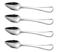 Grapefruit Spoons with Serrated Edge 4PCS Food Grade Stainless Steel Dessert Spoons with Handle Non Stick Spoons for Apple Kiwi Papaya Orange Ice CreamGrapefruit Spoons Grapefruit Spoons with Serr