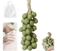Grapes Cluster Soaps on a Rope, Handmade Grape-Shaped Soap Bunch, Natural Scent Moisturizing Grape Soap on a Rope Gift for Men & Women (40, Green)