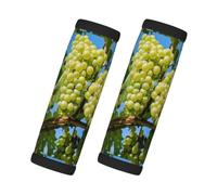 Grapes Fruit Vine Grapevine Winegrowing, 2 Pcs Luggage Handle Wrap Grips, Comfort Soft Handle Covers Luggage Tag