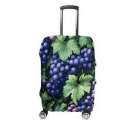 Grapes Purple Printed Suitcase Covers Cute Luggage Cover Protector Fit 19 to 32 Inch L