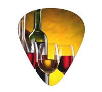 Grapes Wine Bottles And Drink Premium Bass Electric Guitar Picks,Guitar Plectrum For Unparalleled Musical Experience