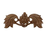 Grapes Wood Appliques, Carved Onlays Unpainted DIY Decoration Decals Ornaments Trim Wooden Decal Frame Home Wall Door Bed